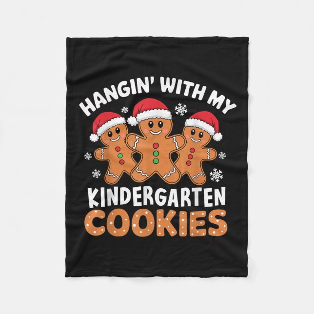 Couverture Polaire Hangin My Kindergarten Cookie Xmas Tee Uni-adultes (Devant)