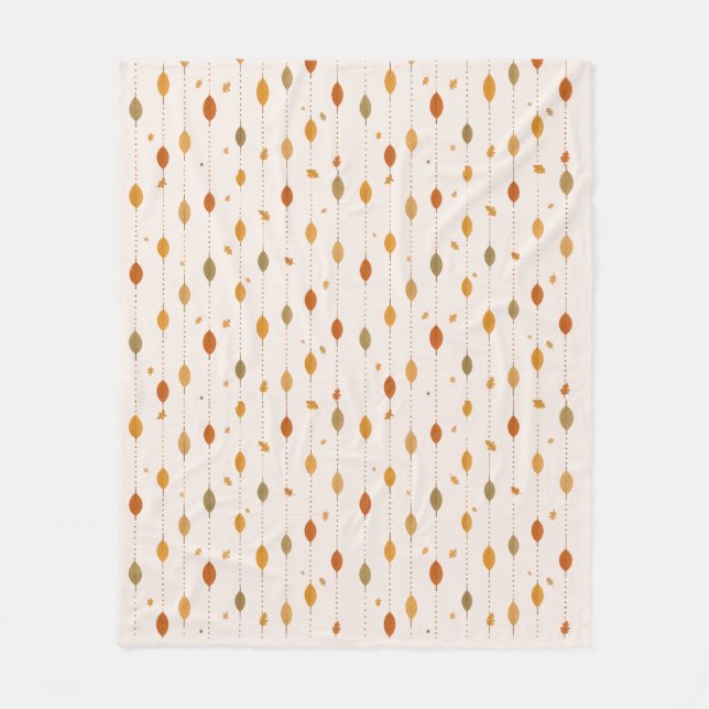Couverture Polaire Hanging Autumn Leaves Pattern Fleece Blanket (Devant)