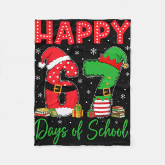 Couverture Polaire Happy 67 Days Of School Six Seven 67 Christmas San