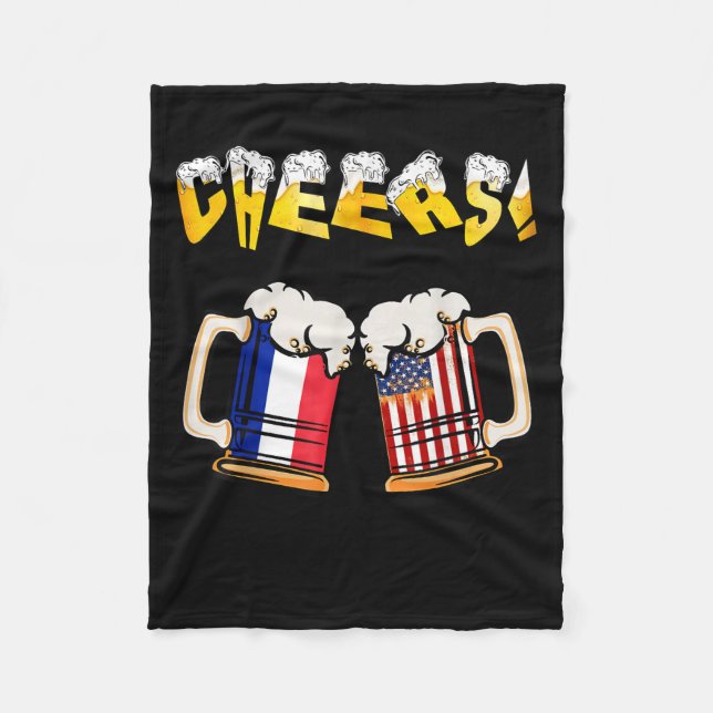 Couverture Polaire Happy Beer Lovers Day Cool Papa Mom Needs A Beer  (Devant)