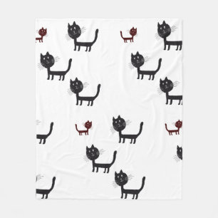 Couverture Polaire Happy Cats Art Fleece Blanket