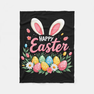 Couverture Polaire Happy Easter Bunny Spring Easter Egg Easter Shirts