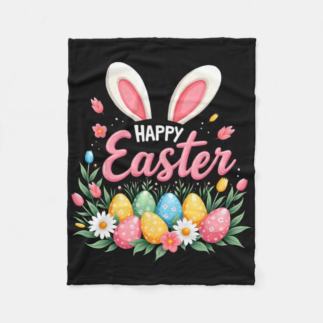 Couverture Polaire Happy Easter Bunny Spring Easter Egg Easter Shirts (Devant)