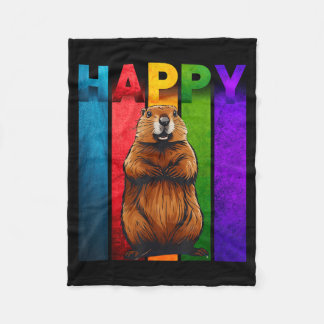Couverture Polaire Happy Groundhog Day Tee