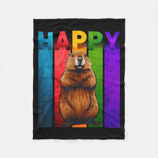 Couverture Polaire Happy Groundhog Day Tee  (Devant)