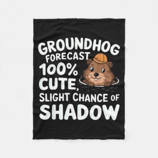 Couverture Polaire Happy Groundhog Day Woodchuck Animal Groundhog Lov