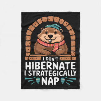 Couverture Polaire Happy Groundhog Day Woodchuck Animal Groundhog Lov