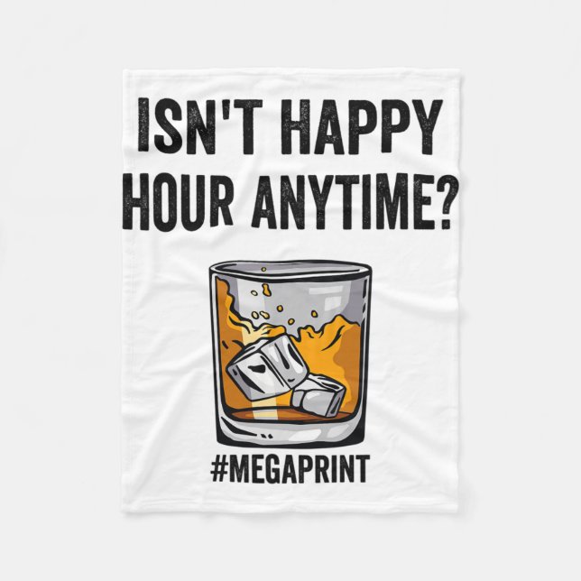 Couverture Polaire Happy Hour Anytime Mega Print (Devant)