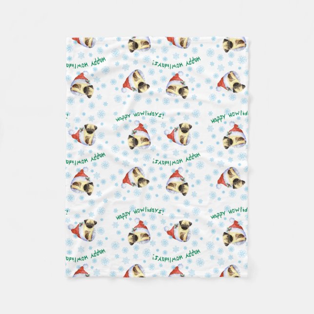 Couverture Polaire Happy Howlidays Carlin Fleece Blanket (Devant)
