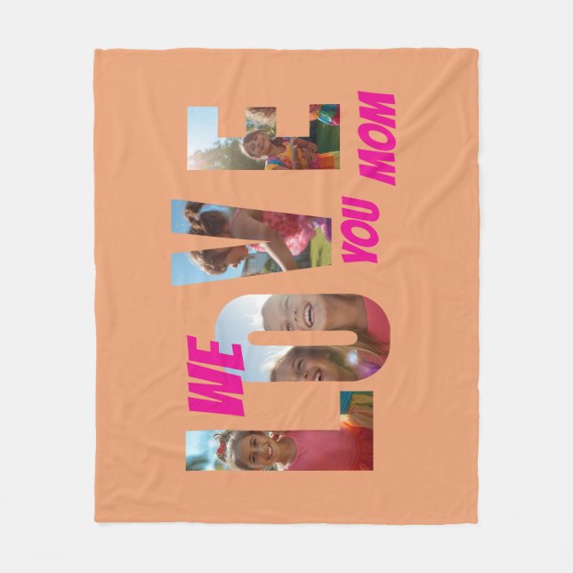 Couverture Polaire Happy Mother's Day Love (Devant)