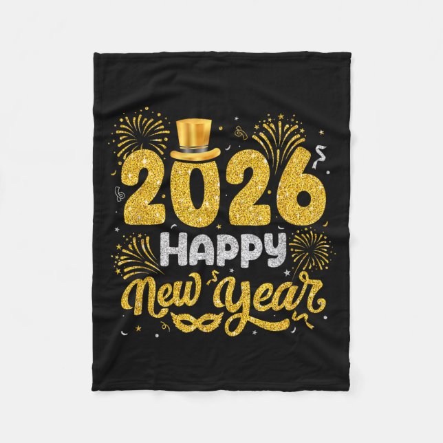Couverture Polaire Happy New Year 2026 Fireworks New Years Eve Men Wo (Devant)