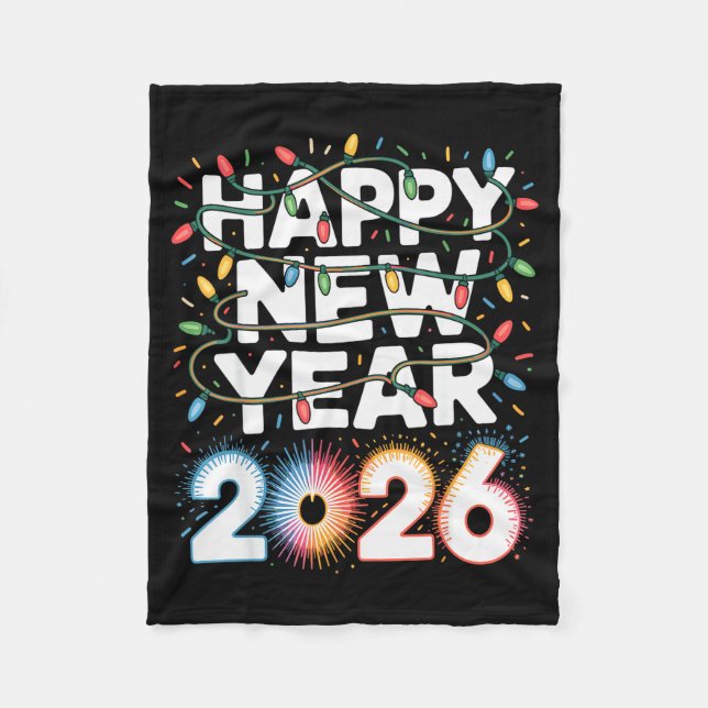 Couverture Polaire Happy New Year 2026 Sparkle Shirt For Women  (Devant)