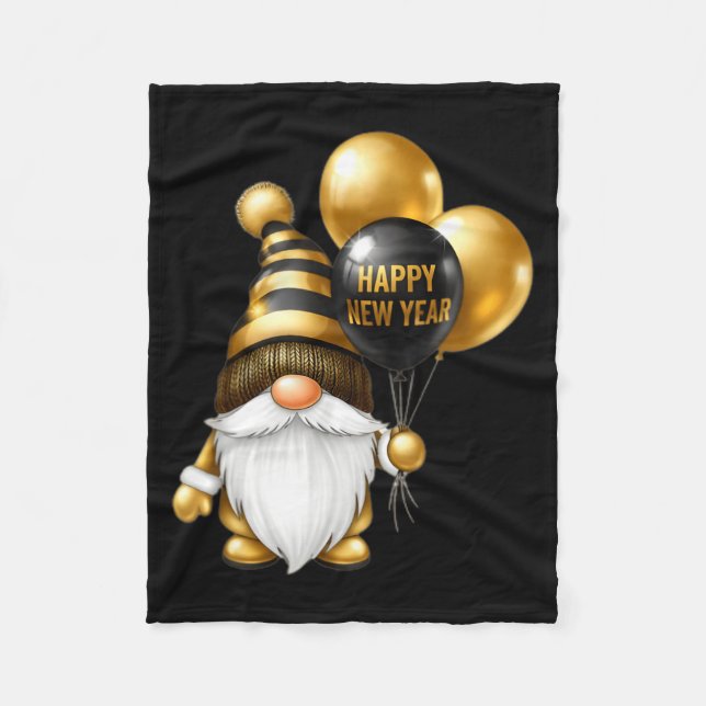 Couverture Polaire Happy New Years Eve 2026 Party Gnomes Matching Fam (Devant)