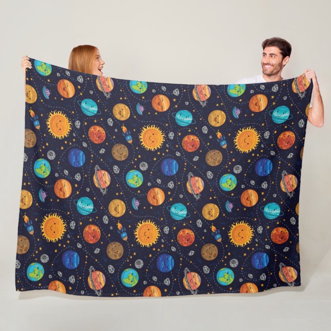 Couverture Polaire Happy Planets Fleece Blanket (En situation)