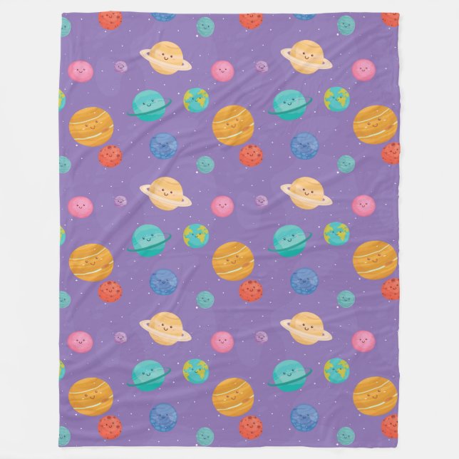 Couverture Polaire Happy Planets Fleece Blanket (Devant)