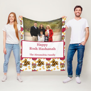 Couverture Polaire Happy Rosh Hashanah Juif Nouvel An photo personnal