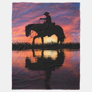 COUVERTURE POLAIRE HAPPY TRAILS COWBOY