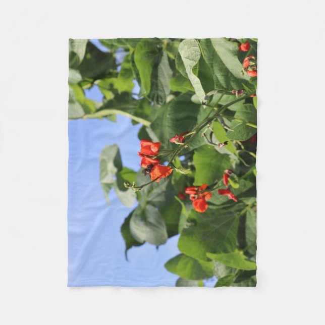 Couverture Polaire Haricot à feuilles (Devant)