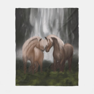 Couverture Polaire Harmonie des chevaux : Sérénité islandaise