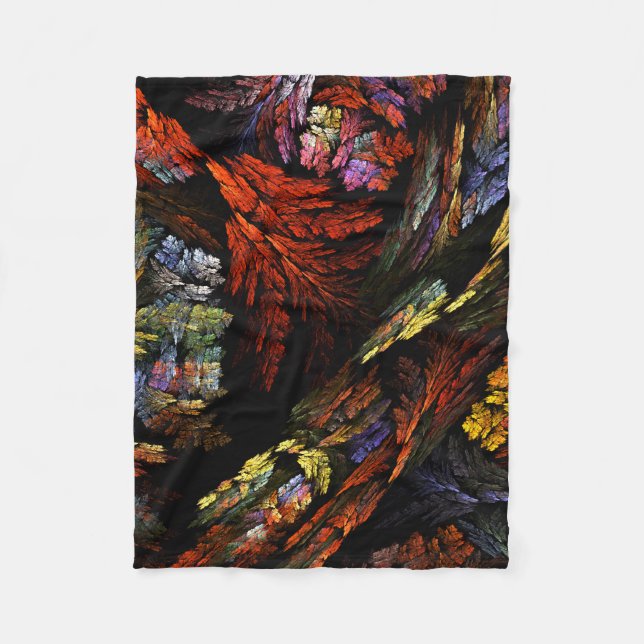 Couverture Polaire Harmonie des couleurs Art Abstrait (Devant)