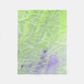 Couverture Polaire Harmonie Douce Verte et Lavande