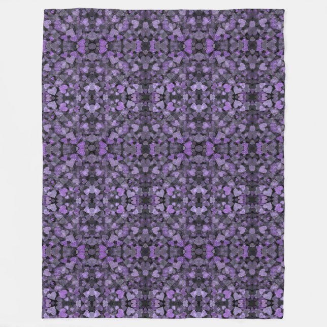 Couverture Polaire Harmonie violette (Devant)