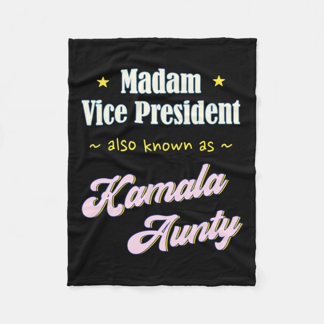 Couverture Polaire Harris Madame la Vice-présidente Aunty (Devant)