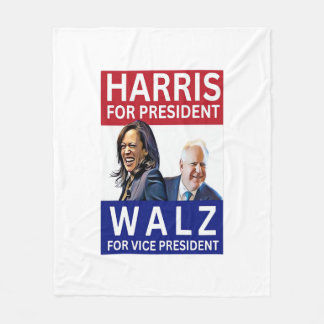 Couverture Polaire Harris Pour Président Walz Pour Vice-Président Kam