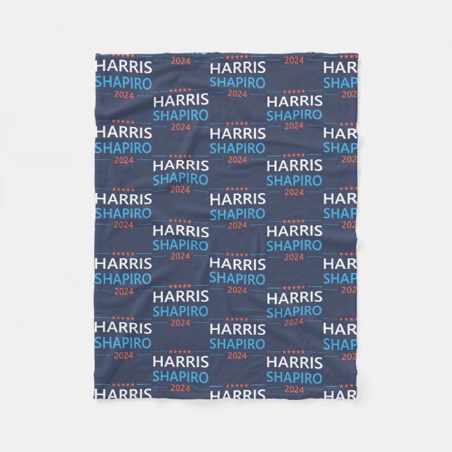 Couverture Polaire Harris Shapiro 2024 Kamala Harris Démocrate (Devant)