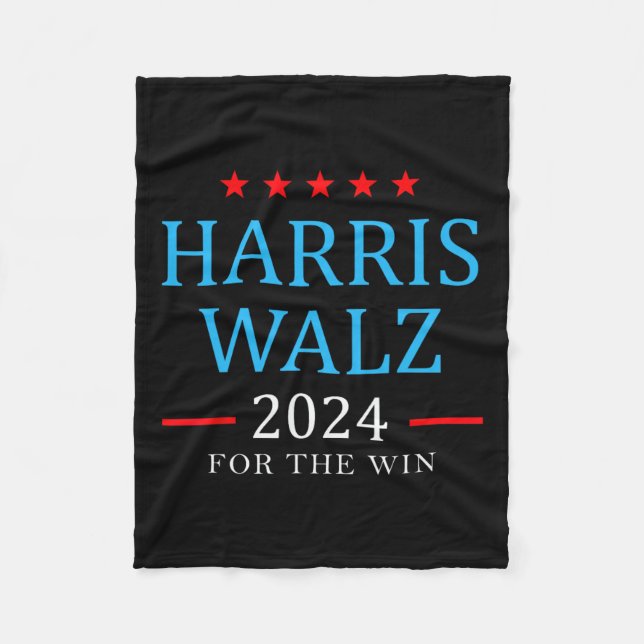 Couverture Polaire Harris W 2024 Pour La Campagne Win Kamala (Devant)