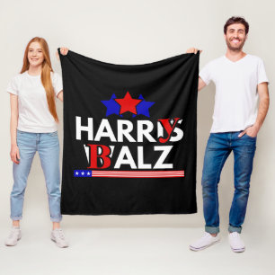Couverture Polaire Harris Walz 24 Harry Balz 2024 Meme Democratics