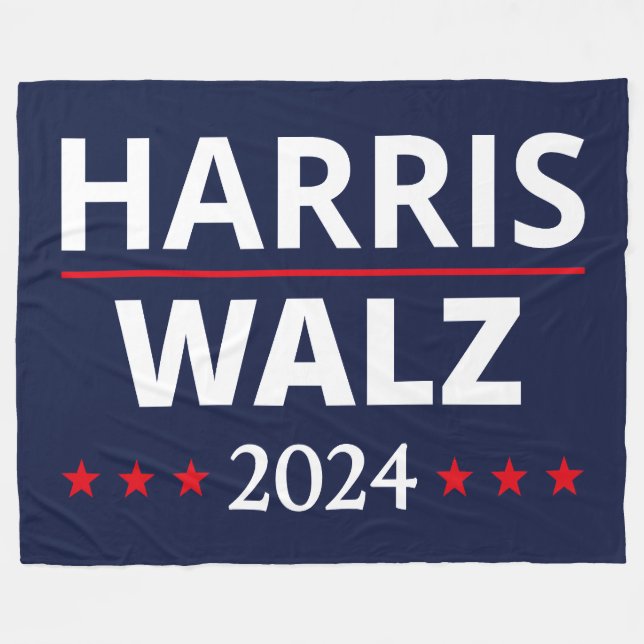 Couverture Polaire Harris Walz Election 2024 III (Devant (Horizontal))