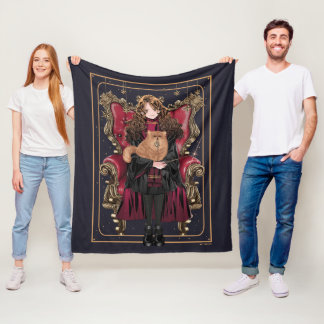 Couverture Polaire HARRY POTTER™ | Anime Hermione Granger assis