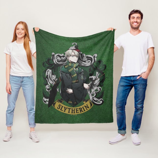 Couverture Polaire HARRY POTTER™ | Blason de la maison de Draco Malfo (En situation)