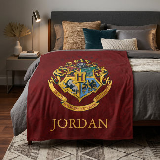 Couverture Polaire Harry Potter | Blason de Poudlard - Complet