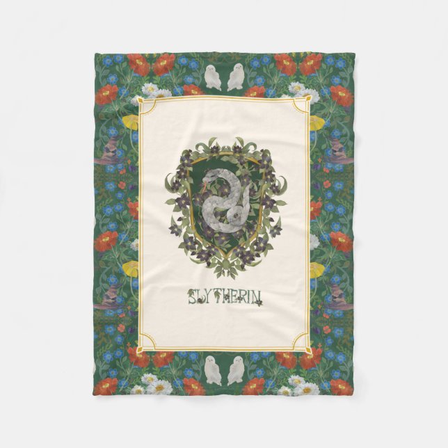 Couverture Polaire HARRY POTTER™ | Blason SLYTHERIN™ (Devant)