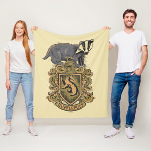 Couverture Polaire Harry Potter   Cimier de Hufflepuff avec Badger
