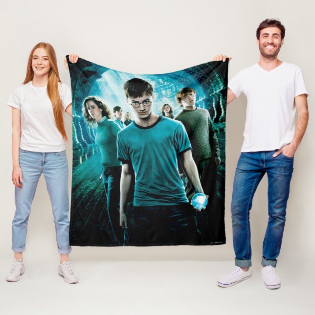 Couverture Polaire HARRY POTTER ET L'ORDRE DU PHOENIX™ Blue (En situation)