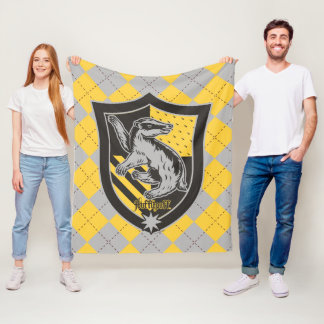 Couverture Polaire Harry Potter | Hufflepuff House Pride Crest