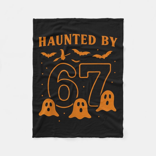 Couverture Polaire Haunted By 67 Meme Halloween Ghost Graphic  (Devant)