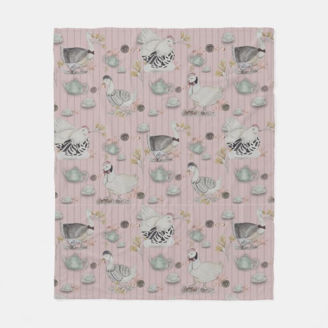 Couverture Polaire Haute Couture Poulet (Devant)