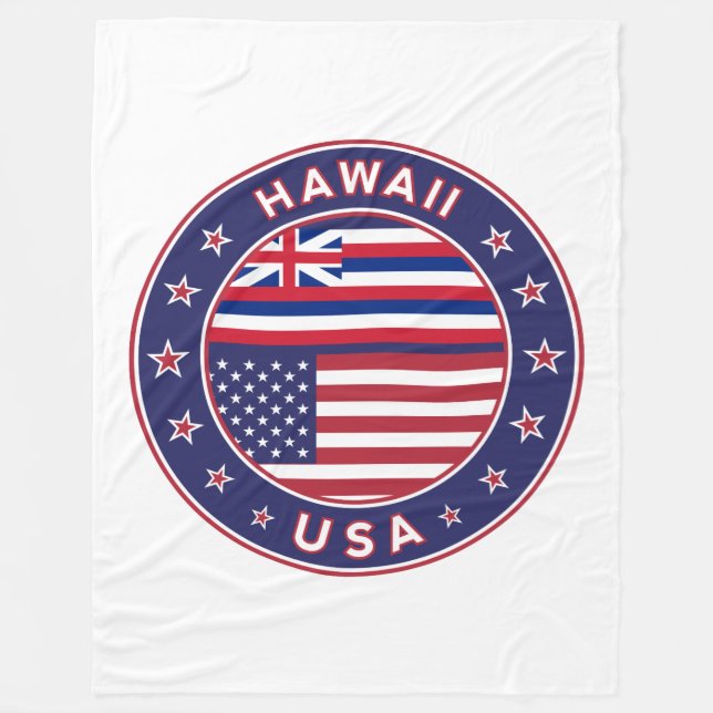 Couverture Polaire Hawaii (Devant)