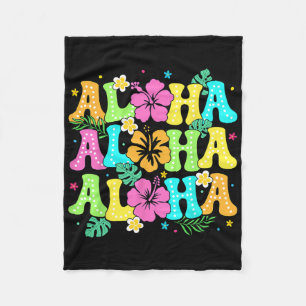 Couverture Polaire Hawaiian Aloha Tropical Luau Costume Party Hawaii