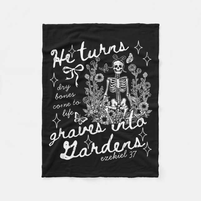 Couverture Polaire He Turns Graves Into Gardens, Ezekiel 37  (Devant)