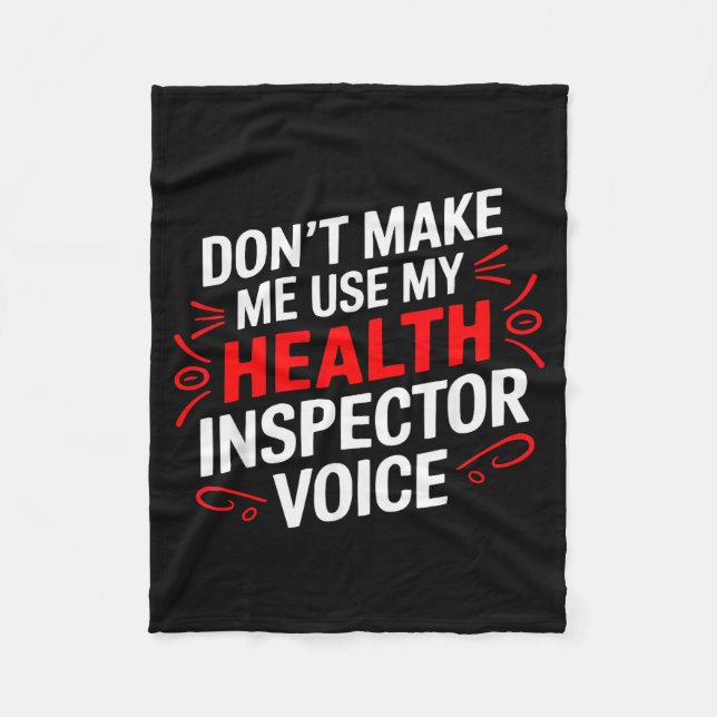 Couverture Polaire Health Inspector Job Profession Public Health  (Devant)