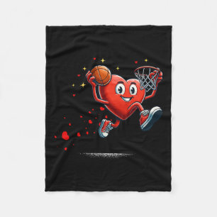 Couverture Polaire Heart Dunking Valentines Day Bysketll Kids