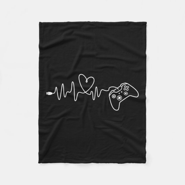Couverture Polaire Heartbeat - Jeu de console Lover Jeu vidéo Pc (Devant)