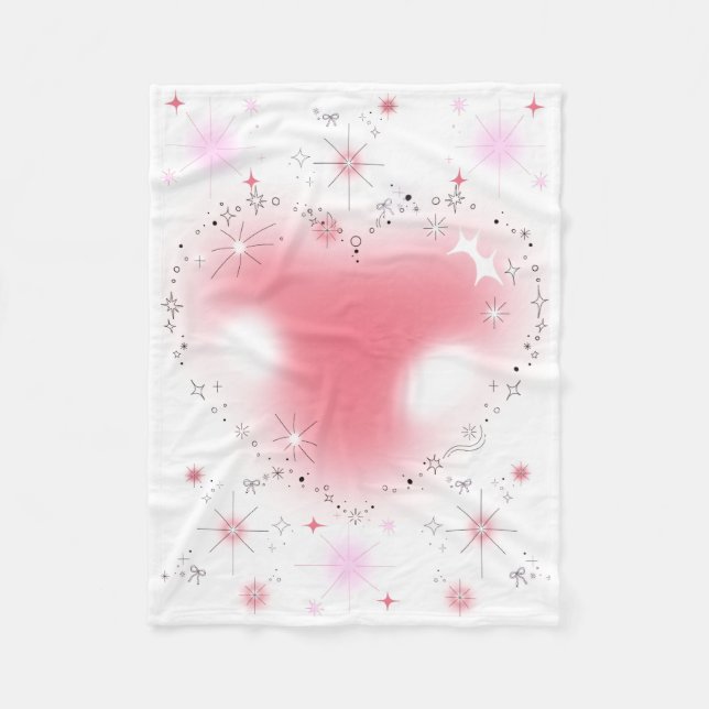 Couverture Polaire Hearts & Sparkles Baby (Devant)