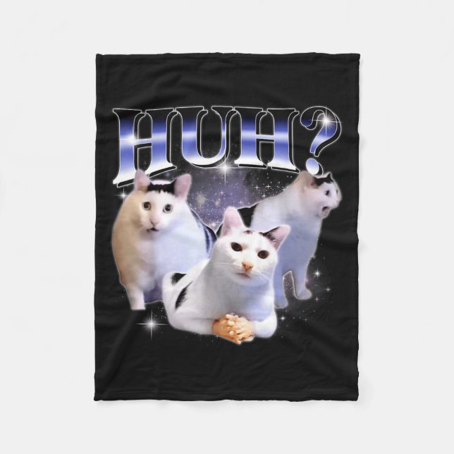 Couverture Polaire Hein Drôle Chat Mignon Stud Bizarre Bootleg Spécif (Devant)