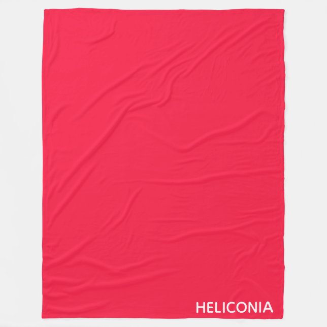Couverture Polaire Heliconia red color (Devant)